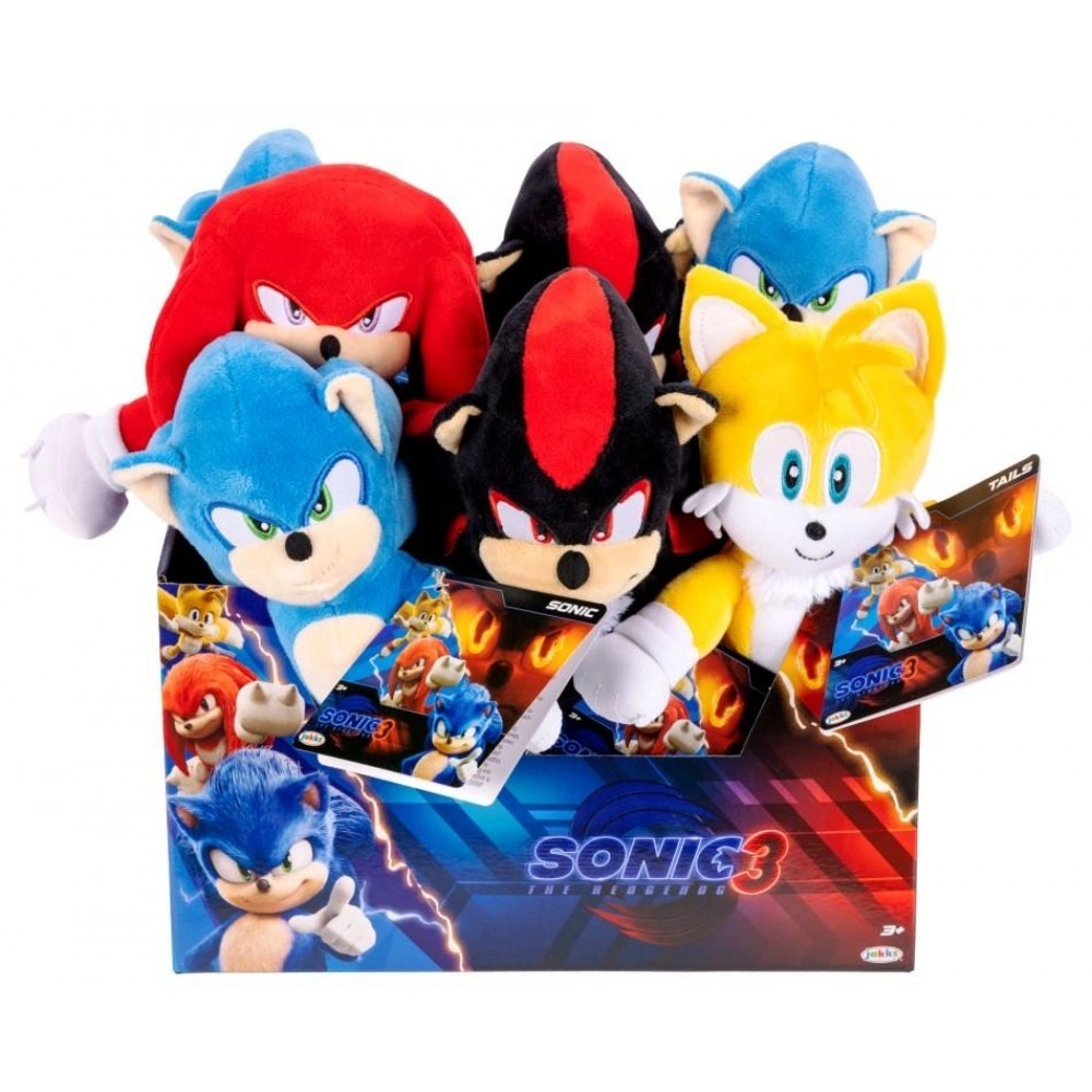 Sonic the Hedgehog - Sonic 3 Movie Plush Assortment (8 Pieces) - Plush