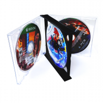 4 Disk CD Case for Multi-Disk Games (Case of 20)